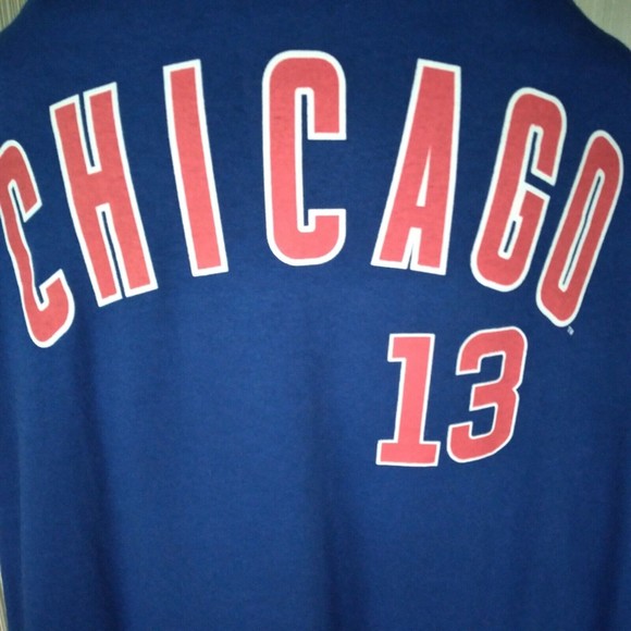 New XL Chicago Cubs Baseball  Castro #13 Shirt Genuine MLB  LIC#  Merch.  Cotton - Picture 5 of 14